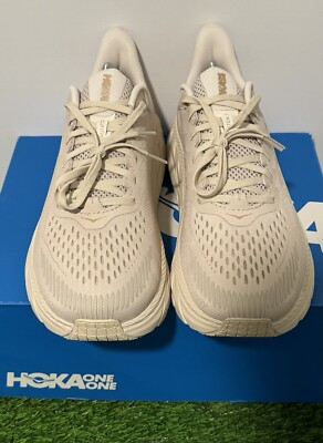 Hoka One One Clifton 7 Men's 10 Women's 11 Almond Milk Bronze 2021