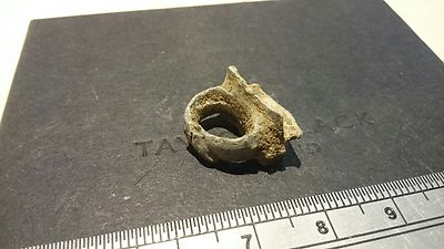 Never seen one, very rare Roman Lead child's ring found in Jerusalem in 1954 L74