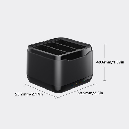 3-Slot Battery Charger Adapter Charging Docking Station for 360 Professional 2 - Photo 8/8