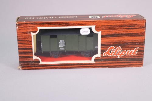LM066 LILIPUT 21411 Ho Train Wagon marchandises couvert guérite OBB 975108 vert | Zustand: Occasion