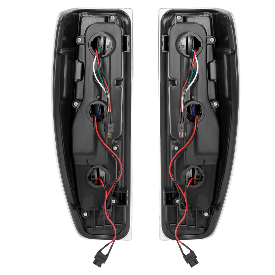 For 2004-2012 Chevy Colorado GMC Canyon LED Tube Tail Lights Brake Lamps Black - Image 3 of 4