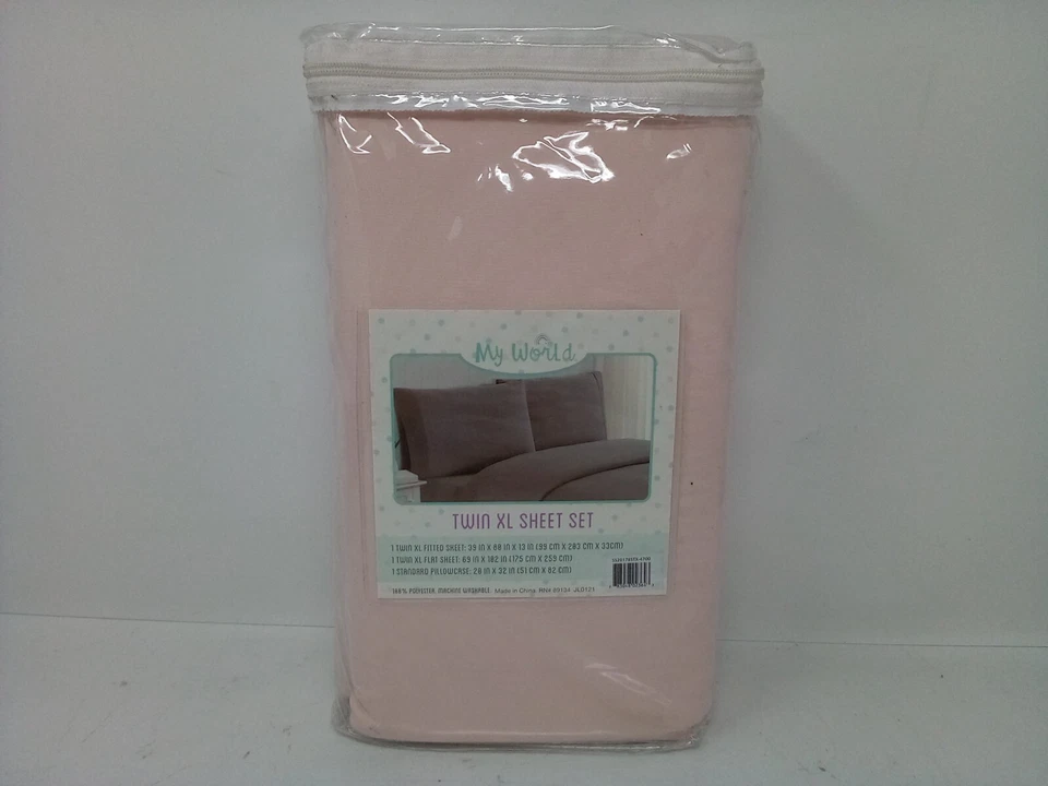 My World Twin XL Sheet Set 100%polyester machine washable (JL0121) - Image 3 of 4