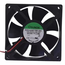 SUNON KD2408PTB1-6A 8025 DC24V 3.4W 8CM 2-Wire Inverter Cooling Fan