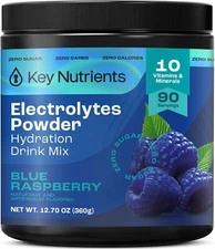 Multivitamin Electrolytes Powder No Sugar - Sweet Blue Raspberry Electrolyte ...