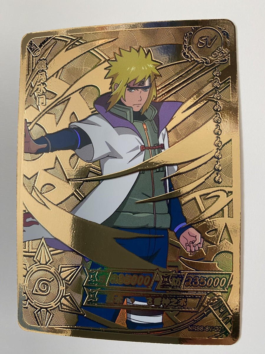 Minato Gold NRSS-SV-G01 Holo Foil Naruto CCG Official Kayou