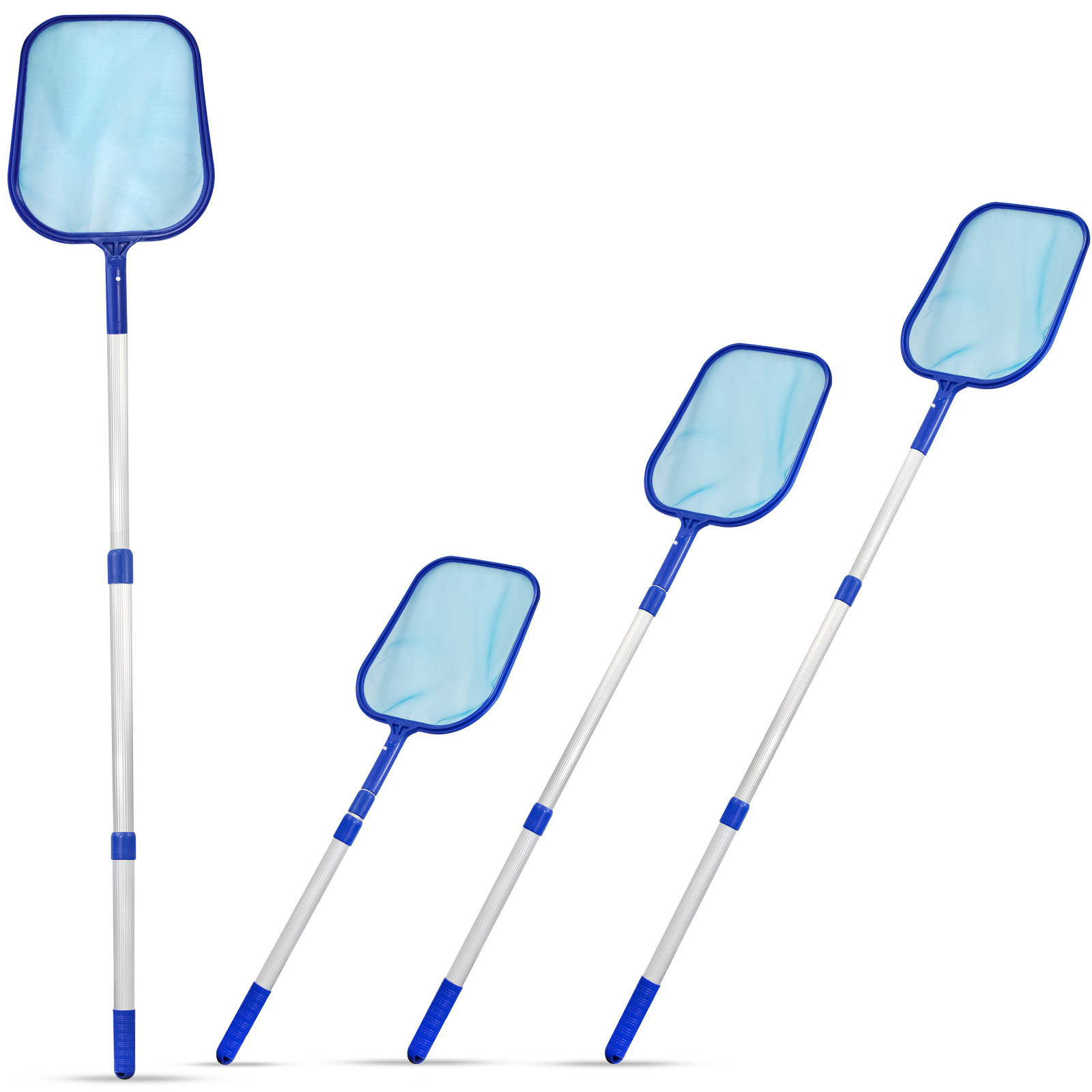 PISCINA ESCOMBROS HOJA SKIMMER TRES VÍAS MALLA TELESCÓPICA RED DE LIMPIEZA POSTE