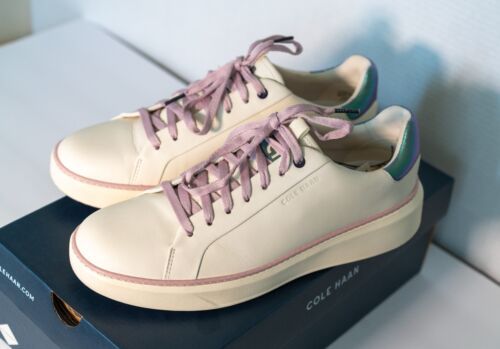 New Cole Haan Women's GrandPro Topspin Golf Shoes sz 10 Ivory Waterproof W29612 - Picture 2 of 12