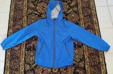 Gap kids boys Blue Windbreaker Water resistant lined hooded jacket sz Large