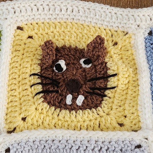 Handmade Crochet 3D Animal Unisex Baby Nuesery Infant Blanket Forest Cottagecore - Picture 8 of 15