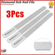 8 Diamond Dusted Nail File Pro Stainless Steel Tool for Precise Nail Design Art