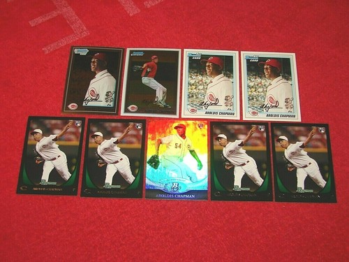 AROLDIS CHAPMAN NEW YORK YANKEES RC ROOKIE LOT OF 9 CARDS BRC1 EBay