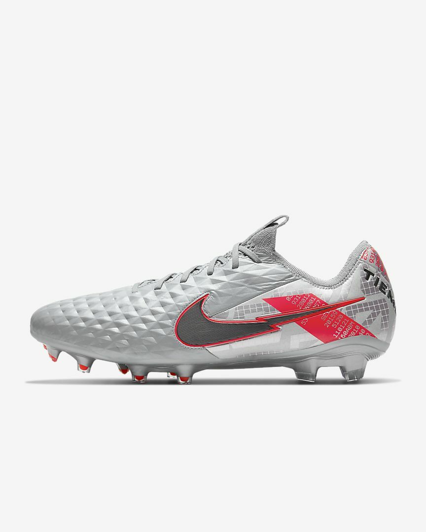 Size 8.5 - Nike Tiempo Legend 8 Elite FG Metallic Gray Crimson for sale  online | eBay