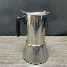 Bialetti Crusinallo Stovetop Stainless Steel Espresso Maker Coffee Pot Vintage