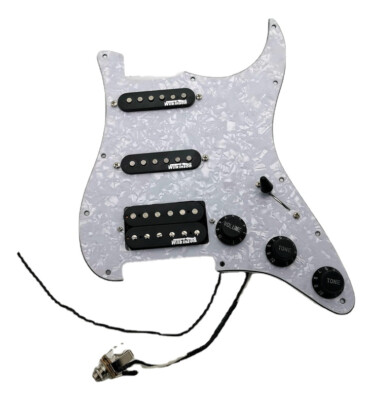 Guitar Pickup Wilkinson Alnico5 Pickup SSH Pickgard Line Black Set