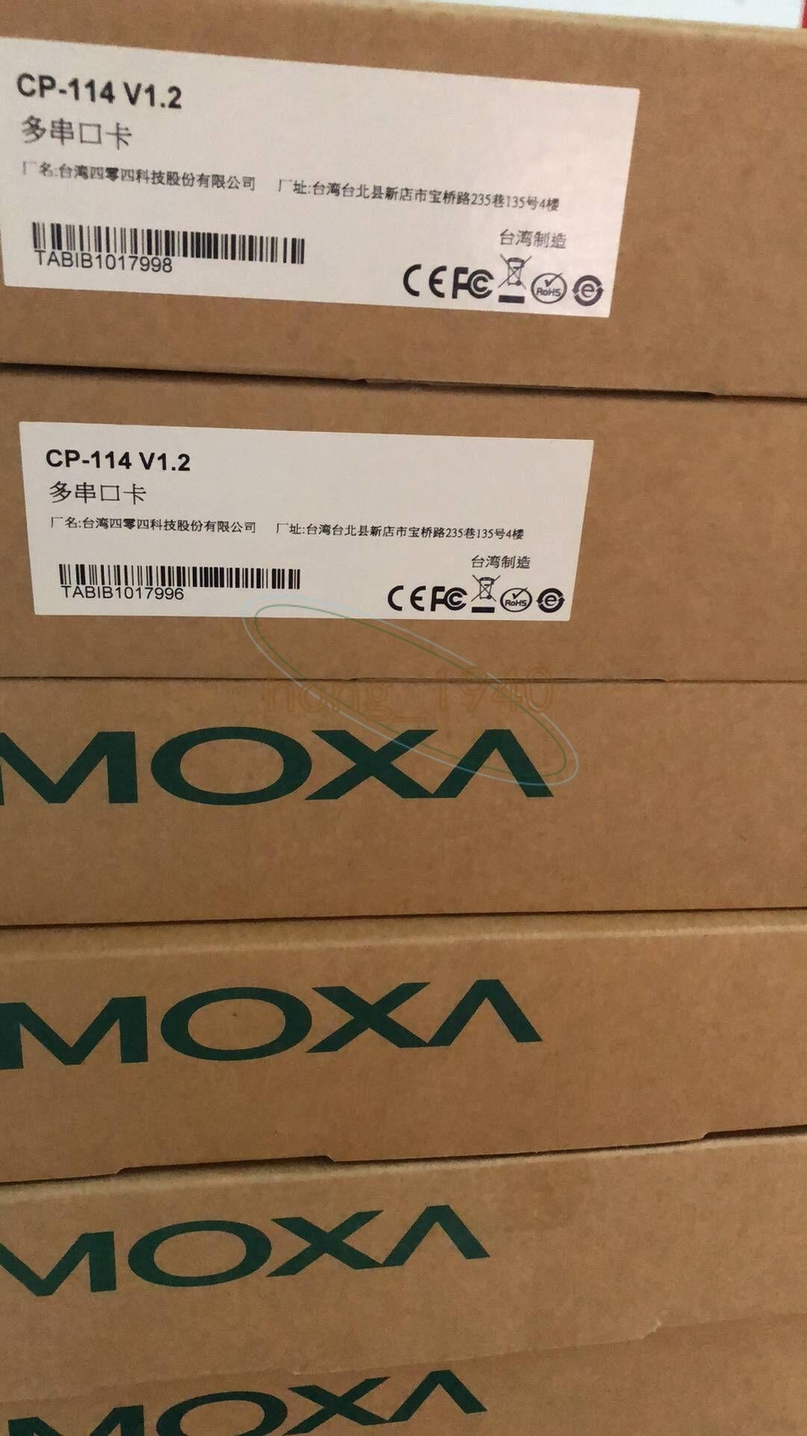 ONE MOXA CP-114 4-port RS232/422/485 multi-port serial card NEW
