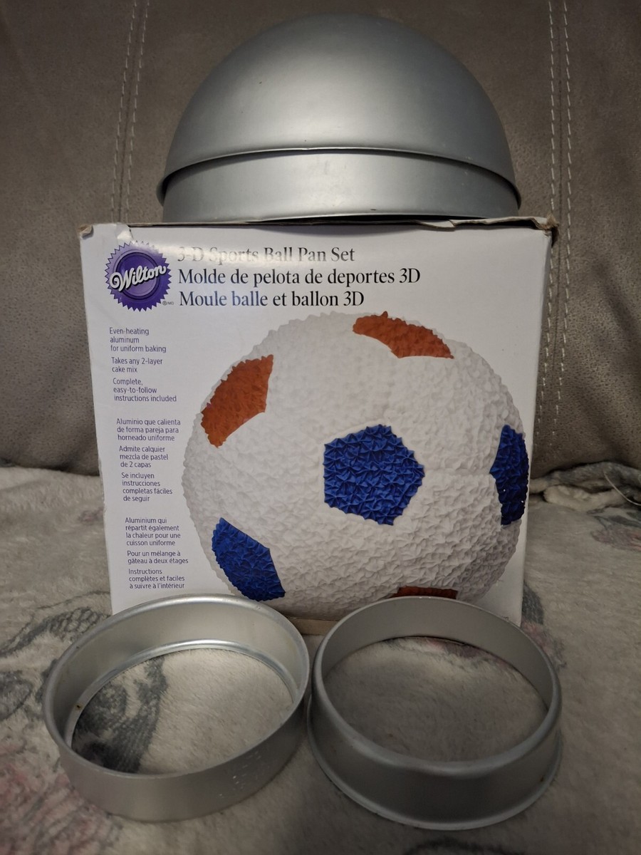Wilton 3D Diameter Inch Sports Ball Cake Pan Set with Box UK