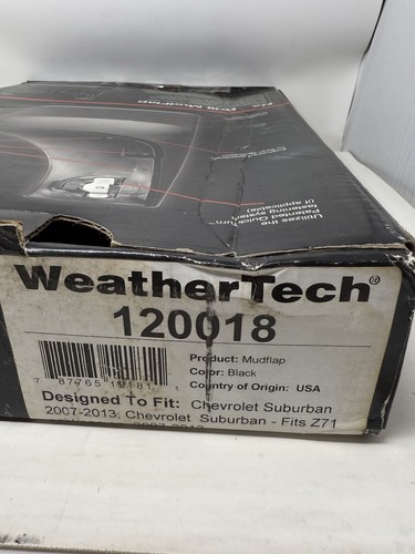 WeatherTech Custom No-Drill MudFlaps for Suburban 07-13 - Rear Pair - Picture 4 of 4