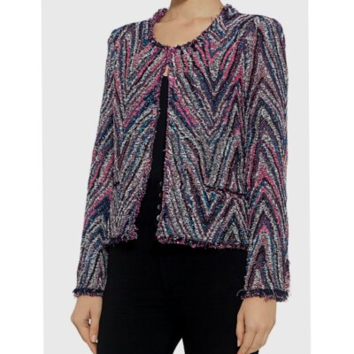 Iro Weird Rainbow Tweed Blazer in Candy Multi Size 36 FR US Small