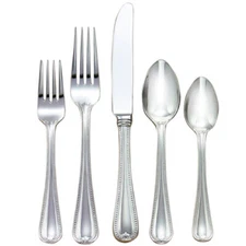 Lenox VINTAGE JEWEL  18/10 Stainless  Flatware 5pc. Place Setting (Service/One)*