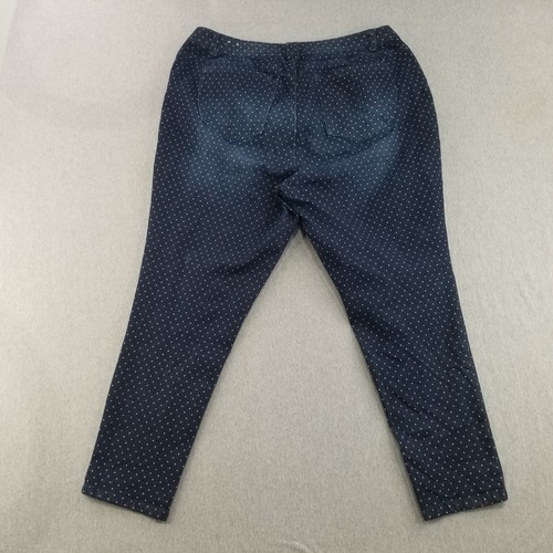 Wisdom Wit Jeans Women's Size 20W Elastic Waist Poka Dot Skinny - Picture 12 of 19