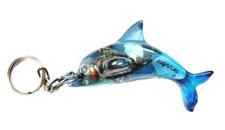 Acapulco Dolphin Seashell Keychain Mexico Souvenir Keyring Undersea Keytag Gift