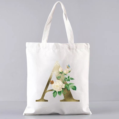 Reusable Canvas Tote Shopping bag handbag Foldable Shoulder Travel storage bags - Picture 12 of 37