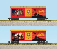 USA Trains R19162 USMC Marines 250TH Anniversary Boxcar (2 SIDED) Patriotic G