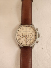 Michael Kors Men's Gage Brown Leather Chronograph Watch MK8441