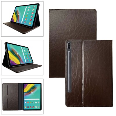 Leather Protective Case For Samsung Galaxy Tab S10 Ultra Tablet Cover Smart Stand Case