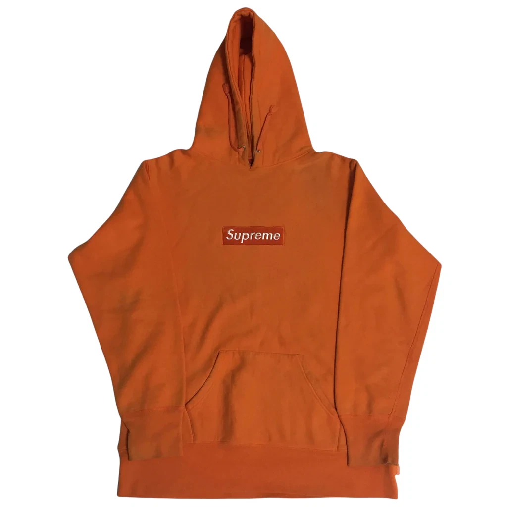 Supreme Box Logo Hoodie Orange Extra Large XL