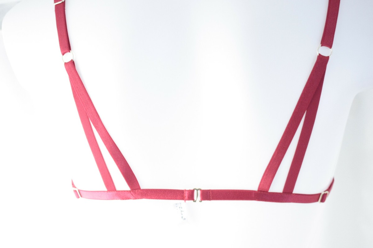 Elf Zhou London designer lingerie ~ FRAME ~ ouvert bra brief