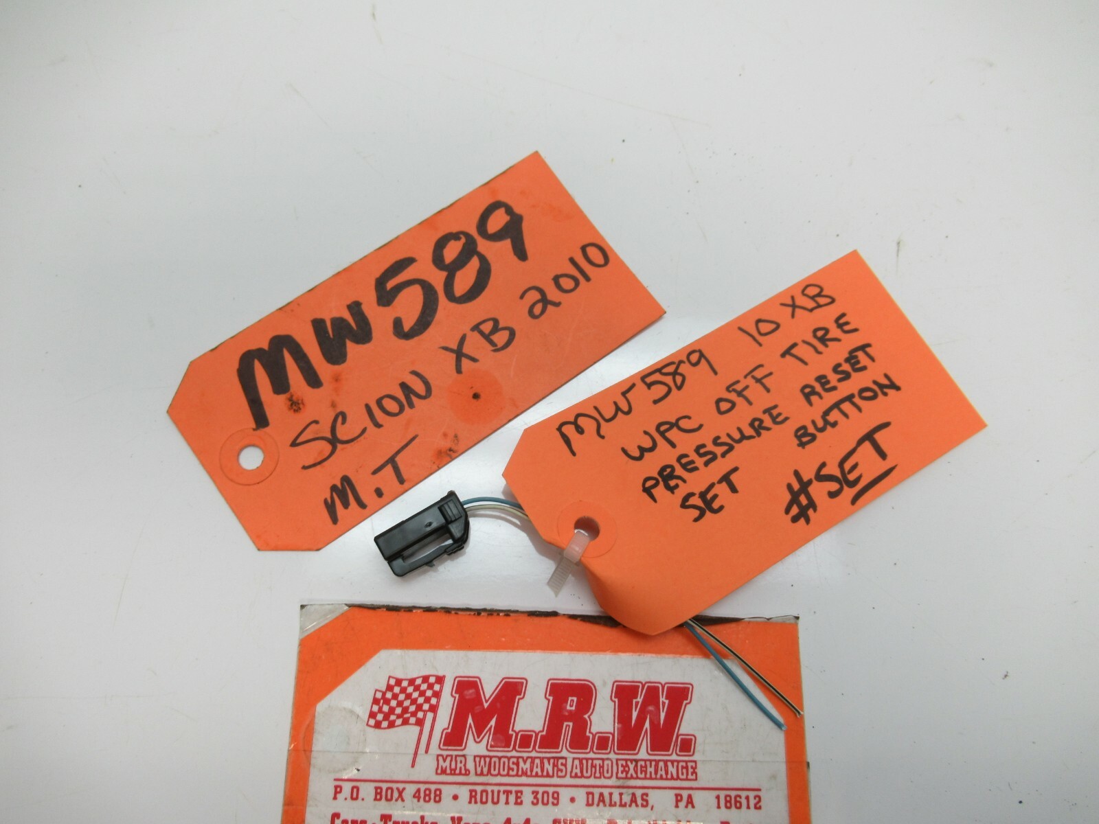 WIRE PLUG off TPMS TIRE PRESSURE LIGHT RESET SET SWITCH for SCION XB TC