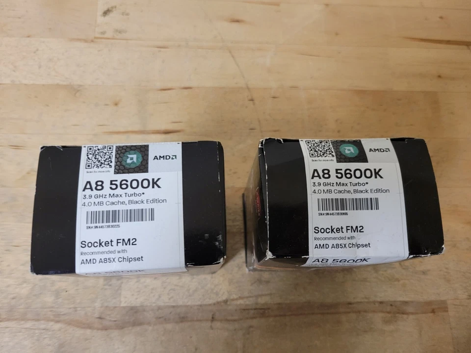 Lote de 2 Procesadores Nuevos AMD A8 5600K A8-5600K 3.6 GHz Lote LEER DESCRIPCIÓN  Foto 2 de 4