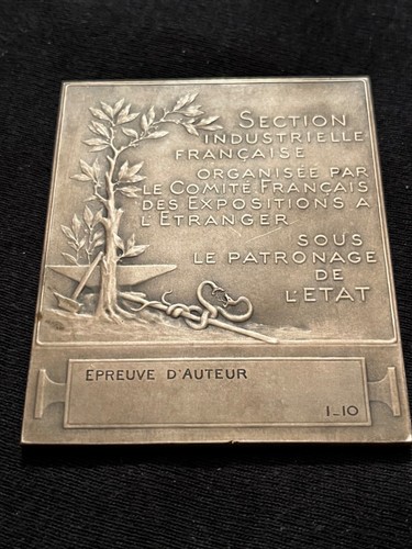 Jugendstil Bronze Medaille Exposition St. Louis 1904 Bottée Epreuve D'Auteur rar - Bild 3 von 17