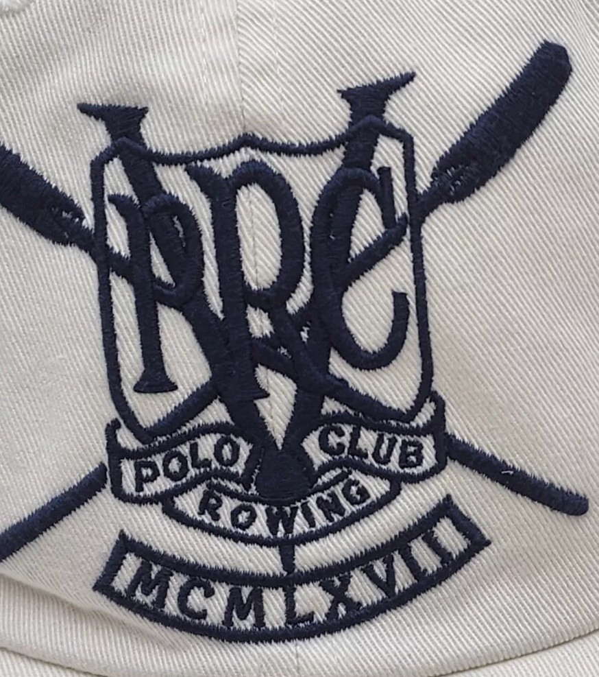 Lolife Pwing キャップ Ralph Lauren 1967 PRC Polo Rowing Club PRC Ralph Lauren Hat 1967 MCMLXVII White