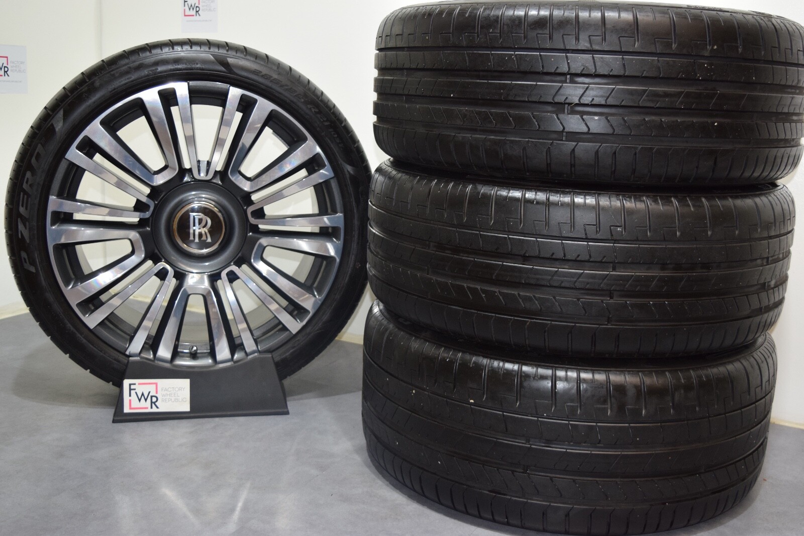 21" ROLLS ROYCE GHOST FACTORY OEM WHEELS AND TIRES RIMS 2021 2022 2023 5X112 21