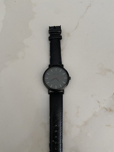 Men's Monument MMT4547 Black Tone Quartz Watch Water Resistant 3ATM Works Great - Picture 2 of 4