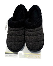Goldtoe Women's Memory Foam Slippers Black Gold