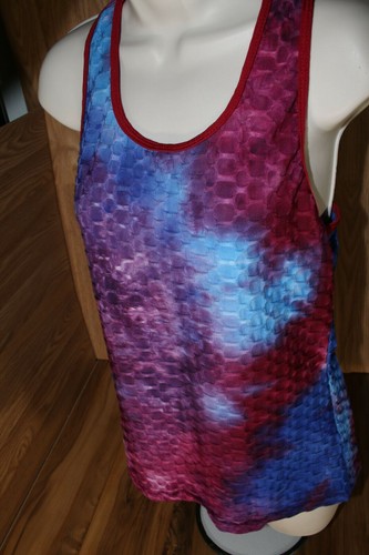 Helix Women L XL Racerback Tank Absolute Stretch Perform Purple Blue RN148287 ! - Imagen 10 de 10