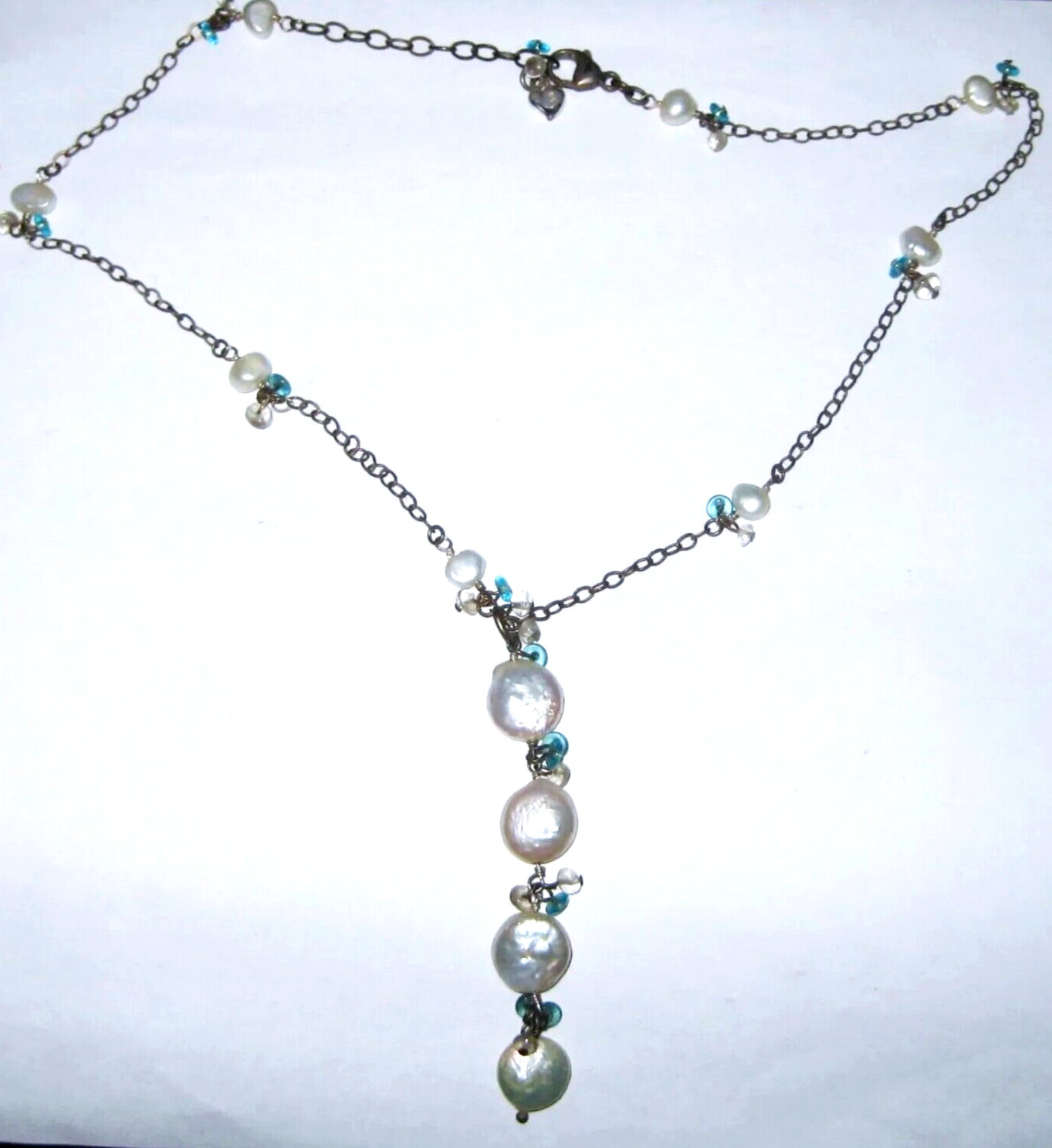 Vintage Solid Sterling Silver Signed Carolee Whit… - image 1