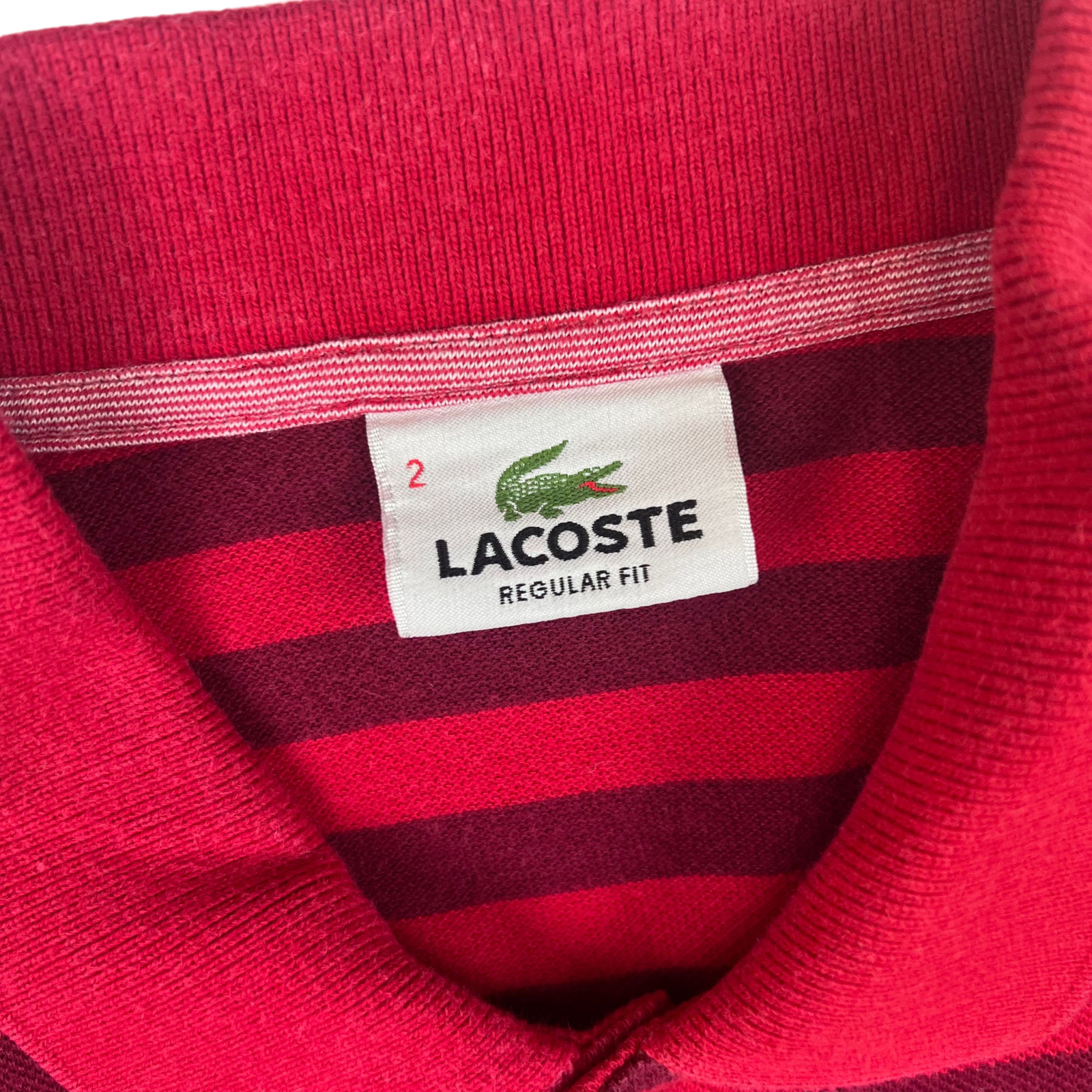 Lacoste Regular Fit Striped Polo - XS image 4