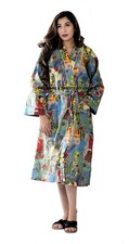 Coton Kimono Peignoir - Demoiselle D'Honneur Robe - Pyjama Couverture Paréo
