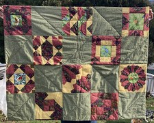 Cardinal Birds Lap Throw Quilt 40 X 50 Christmas NEW Handmade