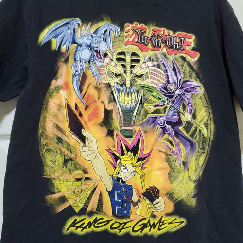 Yu Gi Oh Shirt Boys Large Black King of Games Anime Vintage Gamer Magna 90s - Picture 3 of 19