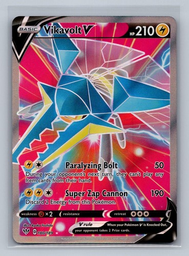 Vikavolt V 180/189 Ultra Rare Darkness Ablaze Pokemon Holo Near Mint
