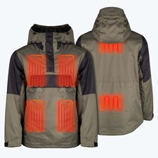 Mobile Warming 7.4V Denali Anorak 1/4 Zip Heated Hoodie Snow Jacket Kit Mens