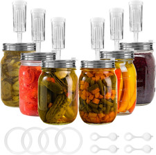 Artcome 32 PC Fermenting Airlock Lids Kit Set - Fermentation Lids for Large Wide