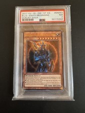 PSA 7 BLACK LUSTER SOLDIER-ENVOY OF THE BEGINNING DUSA-EN053 1st DUELIST SAGA