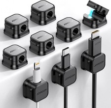 Magnetic Cord Holder Clips   9 Pack Cable Management Solution