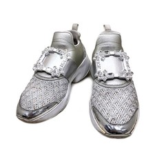 Roger Vivier Damen Sneaker Weiß Kristallschnalle 37 152829779